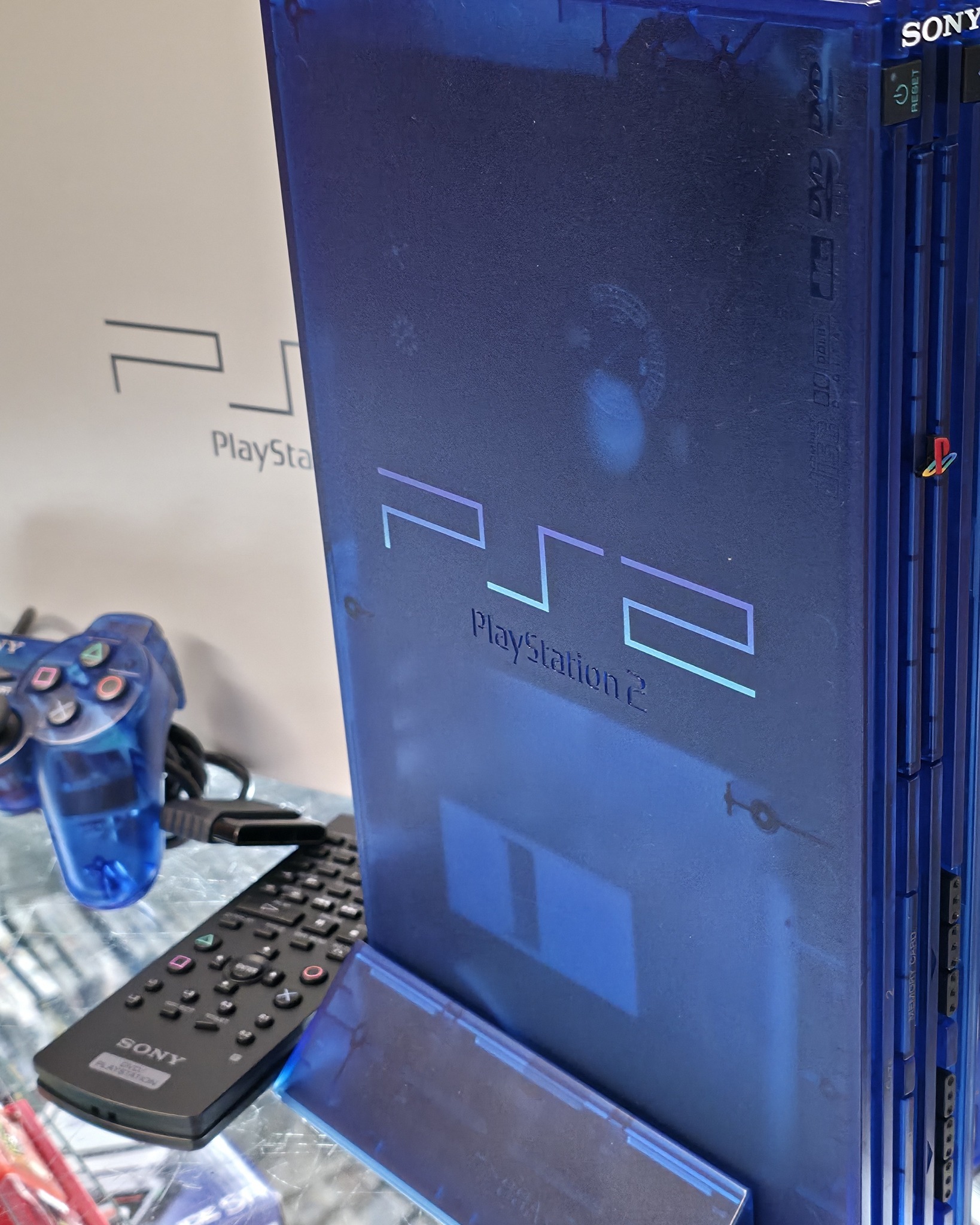 Japan exclusive ocean blue PlayStation 2 for sale