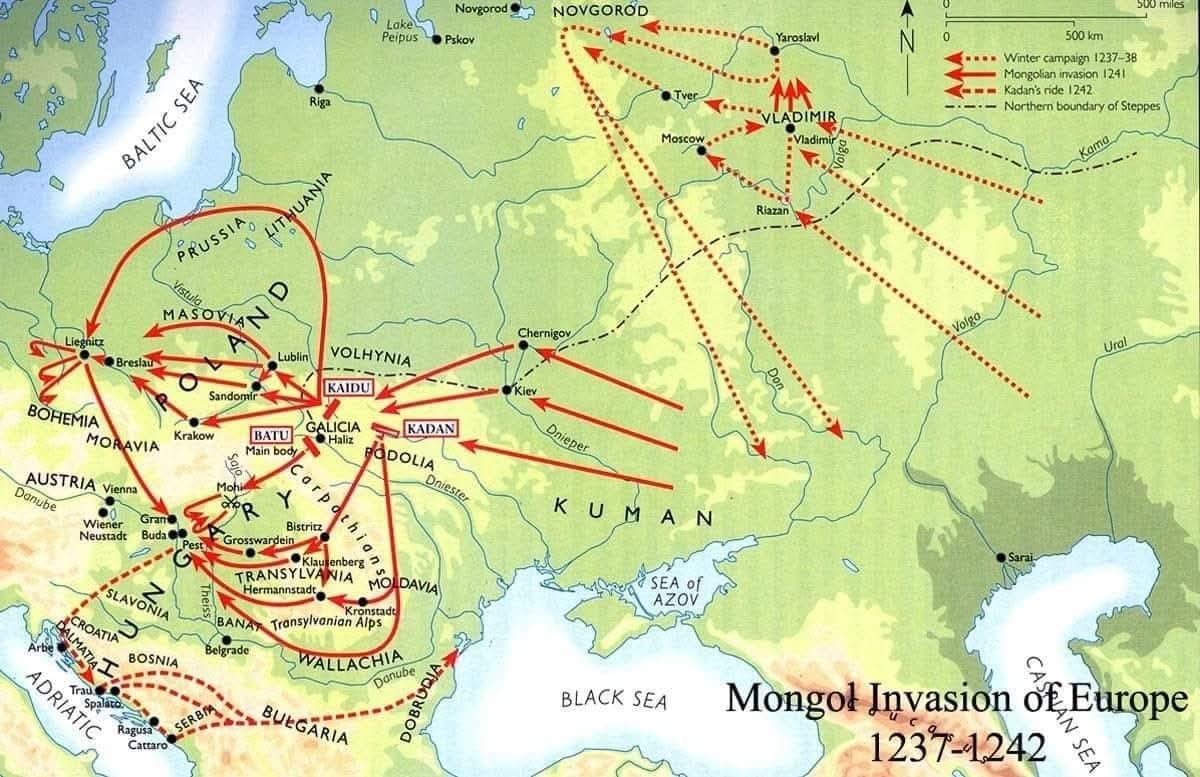 World GeoDemo - 🌏 😮 Mongol Invasion of Europe 1237-1242...