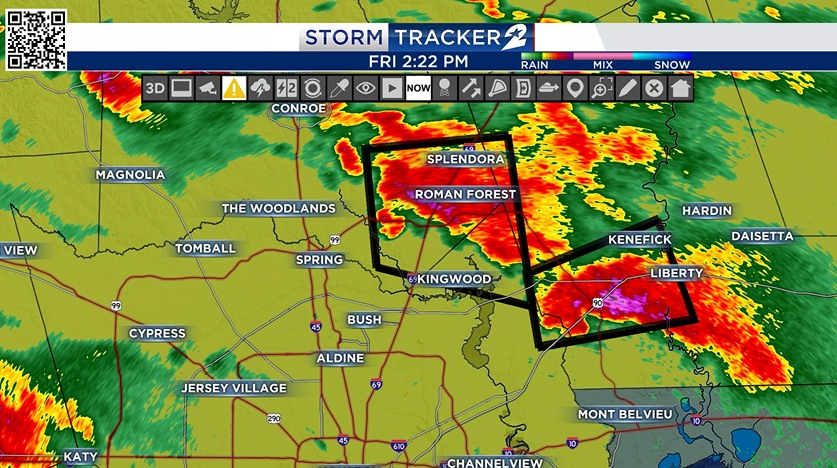 KPRC2 - New severe thunderstorm warning for Montgomery, Harris, and ...