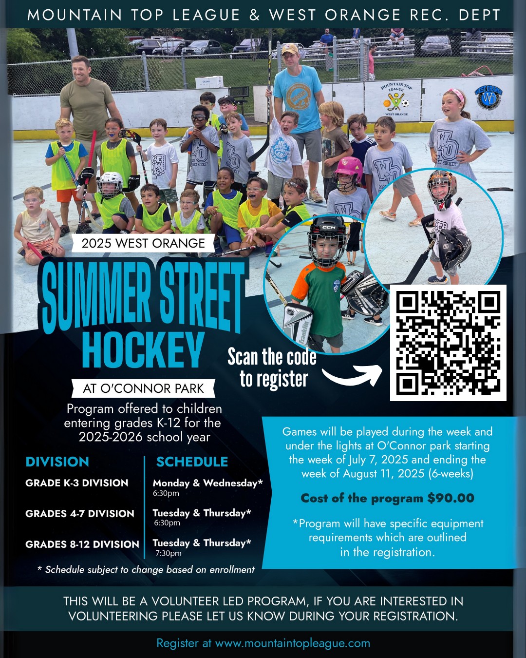 Mountain - 🏒☀️ SUMMER STREET HOCKEY!! Registration is NOW OPEN! This ...