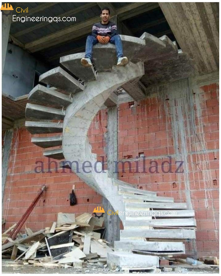 Spiral staircase... - Civil Engineering QS | Facebook