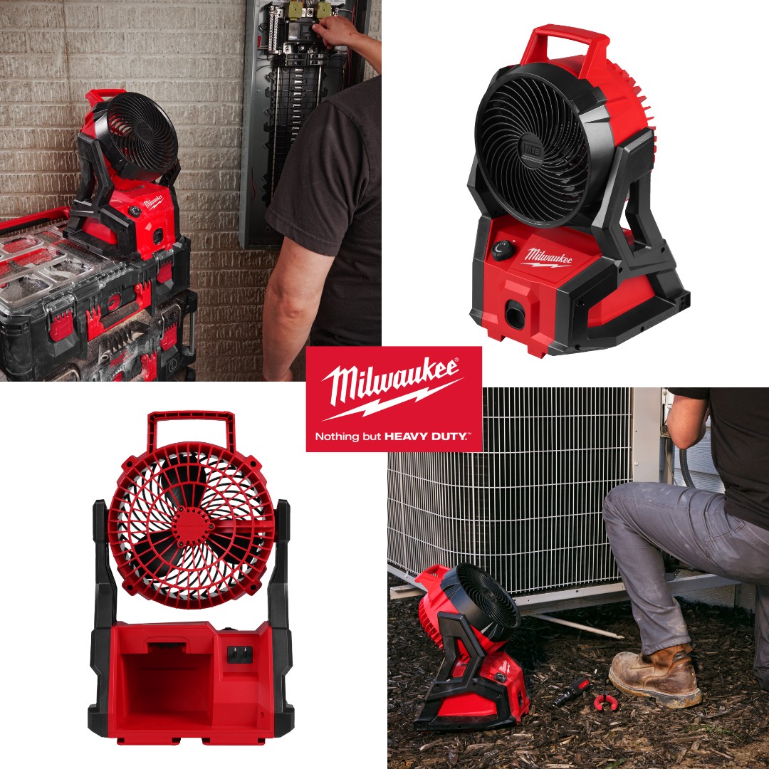 Milwaukee - 🌬 Stay Cool, Stay Mobile with the M18™ Air Fan (Gen 2)! 🌬 ...