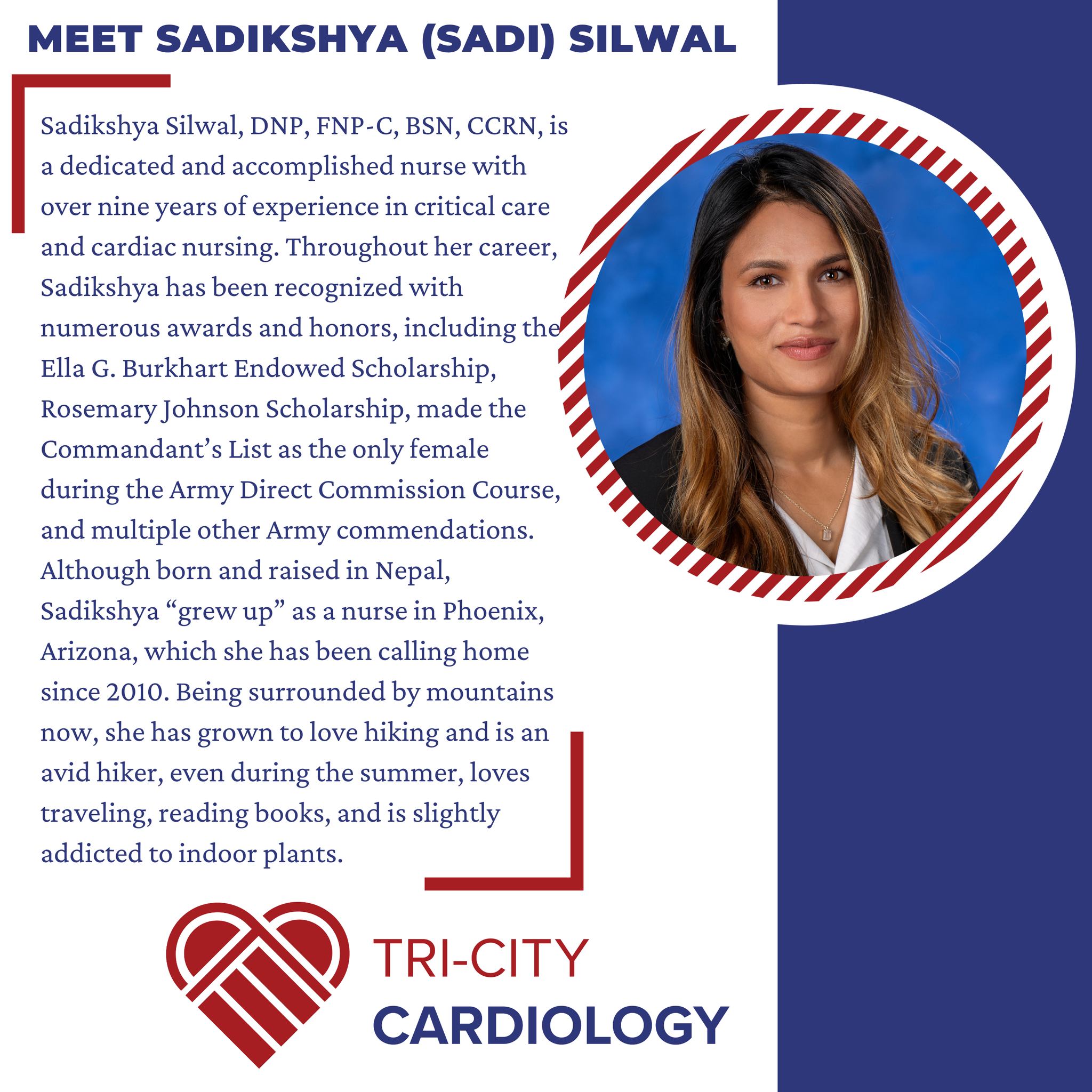 Tri-City - 🔹 Meet Sadikshya Silwal 🔹 Sadikshya is a compassionate and ...