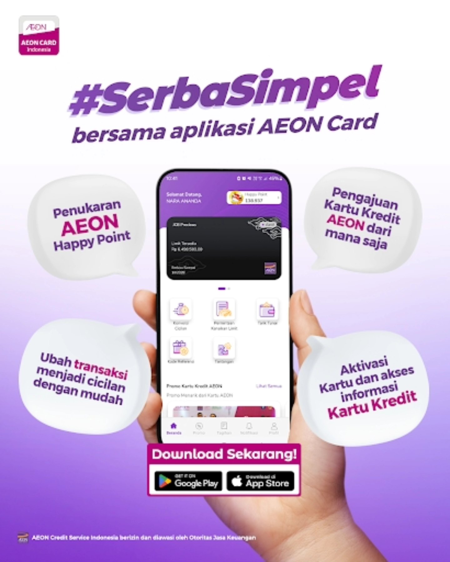 AEON - Mulai perjalananmu dengan aplikasi AEON Card! Kelola Kartu ...