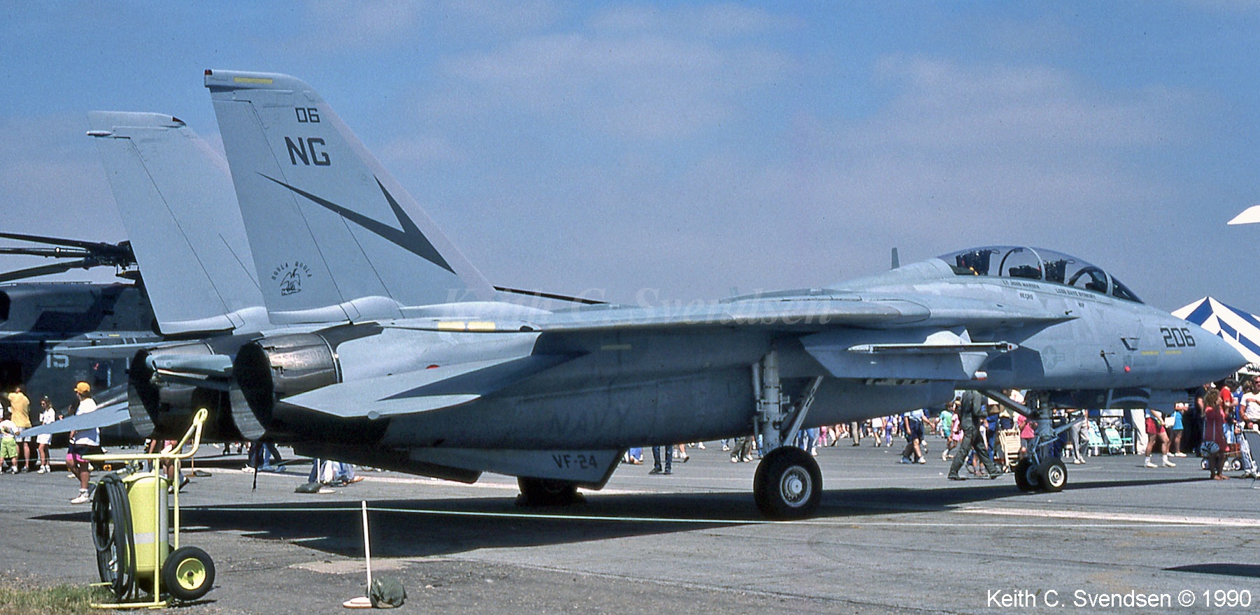 F-14A+ 163228, VF-24 out of NAS Miramar. MCAS El Toro open house 