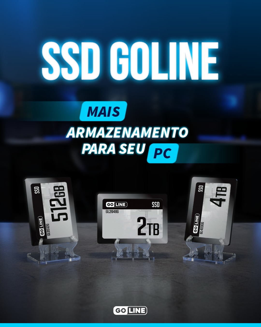 Goline - Escolha o tamanho ideal para o seu PC! 💻💾 O SSD GoLine é uma ...
