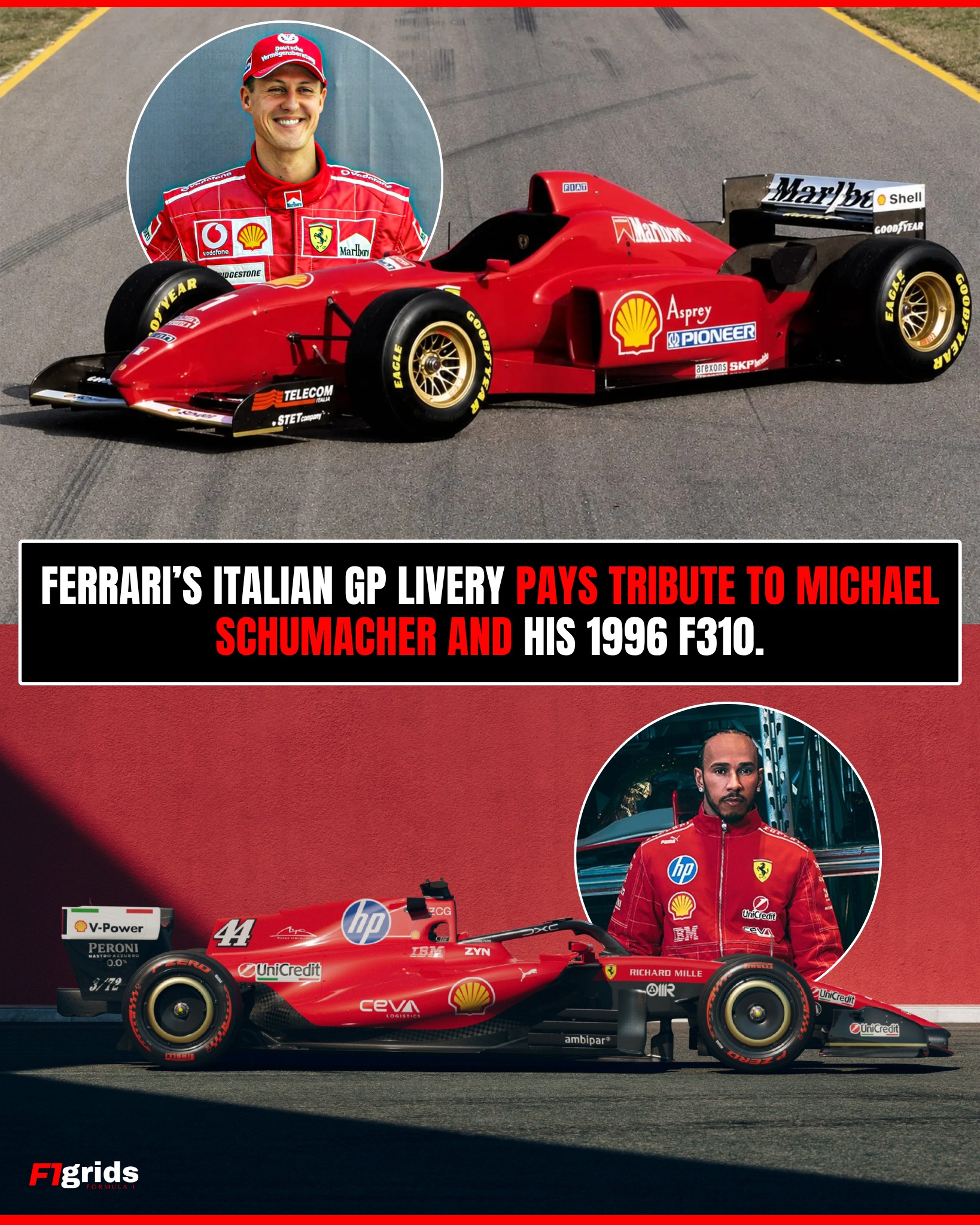 Ferrari's Italian GP livery pays tribute to Michael Schumacher's