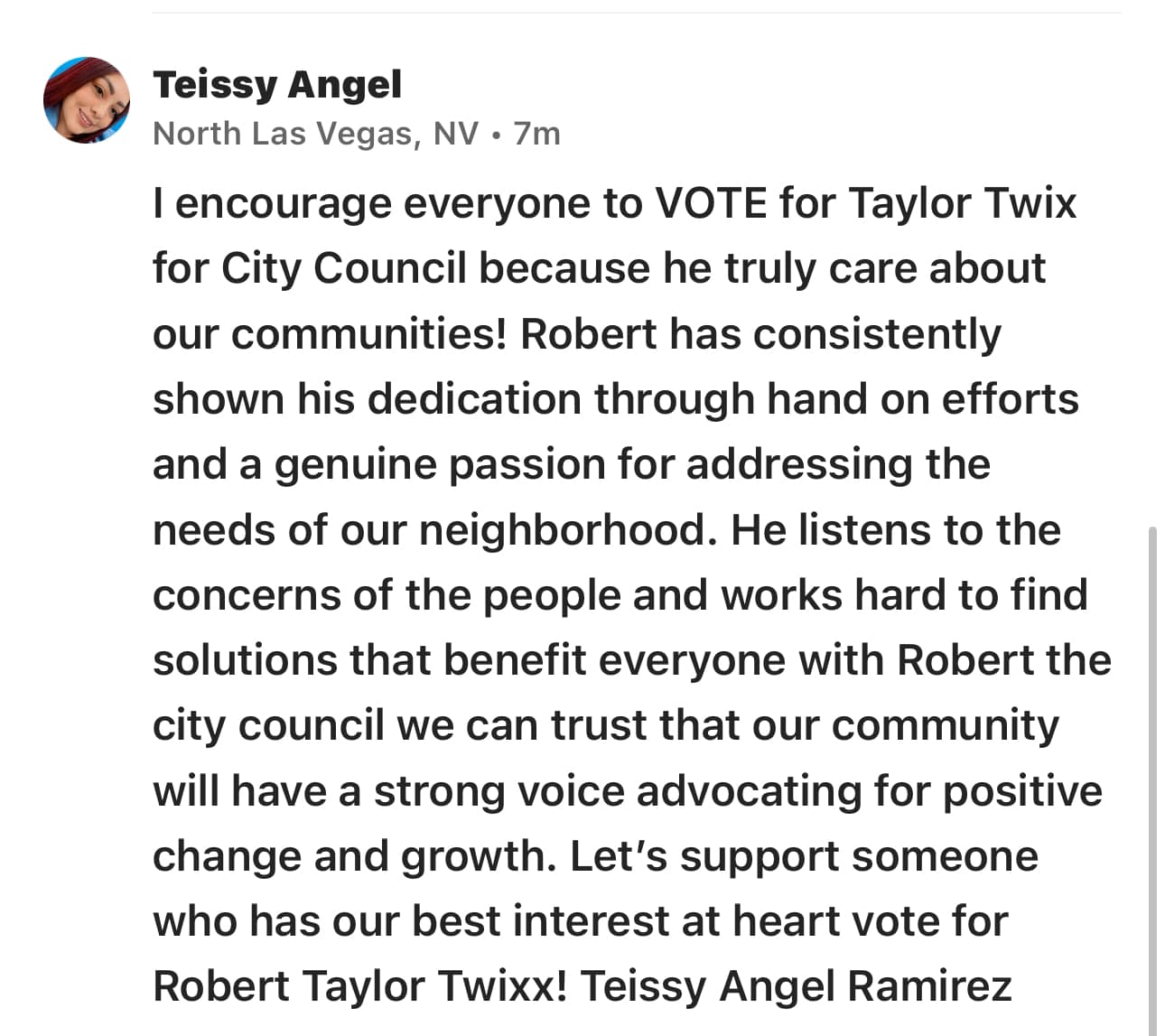 Robert Taylor for North Las Vegas City Council Ward 2