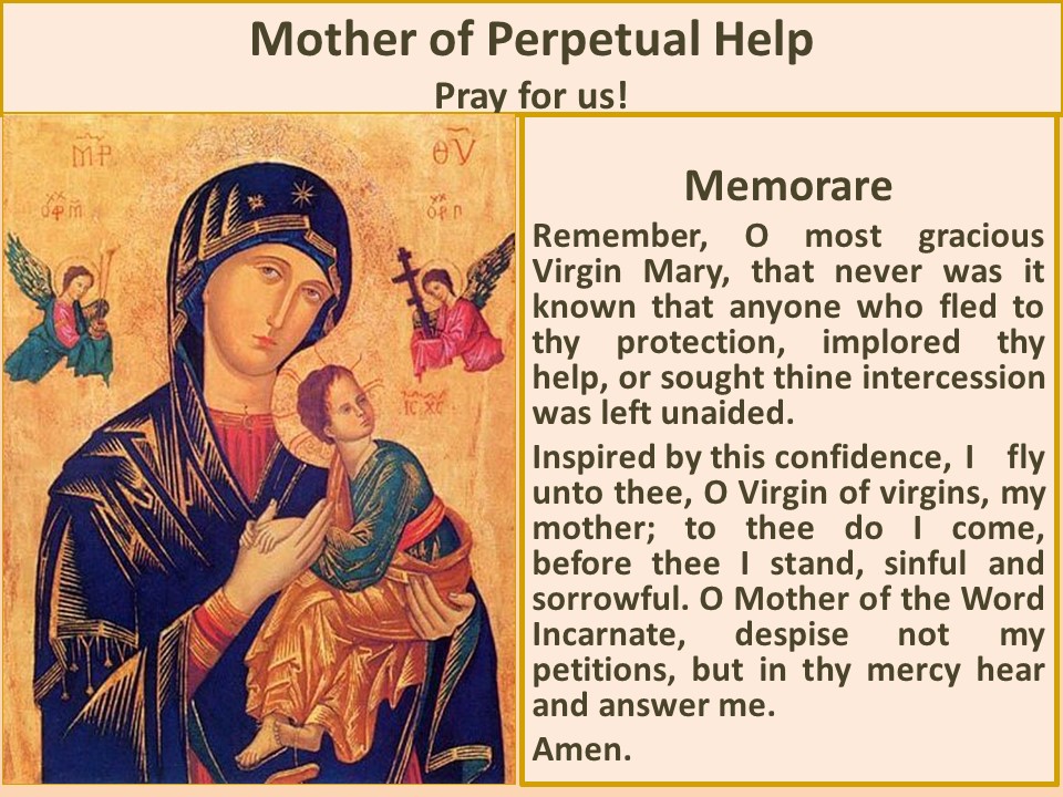 ShareCatholic - The Memorare Remember, O most gracious Virgin Mary ...