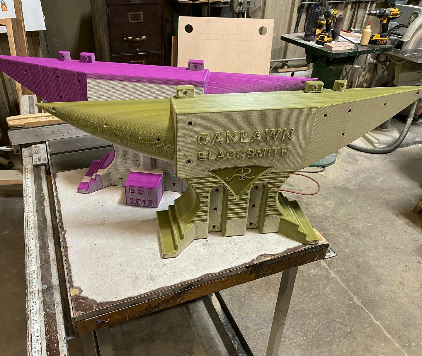 The 500 pound anvil pattern in... - oaklawnblacksmith | Facebook