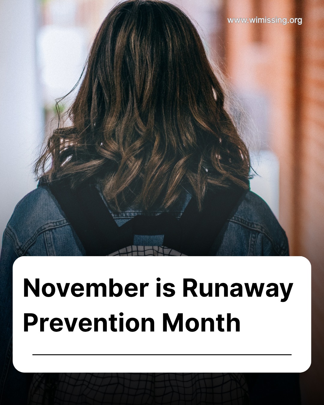 Wisconsin - 💚 November is Runaway Prevention Month — also known as ...