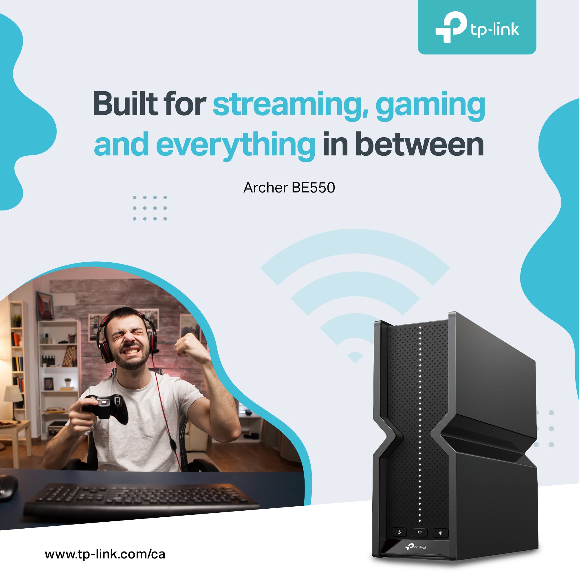 Get up to 4.8x faster Wi-Fi speed* on the brand new Archer BE805 