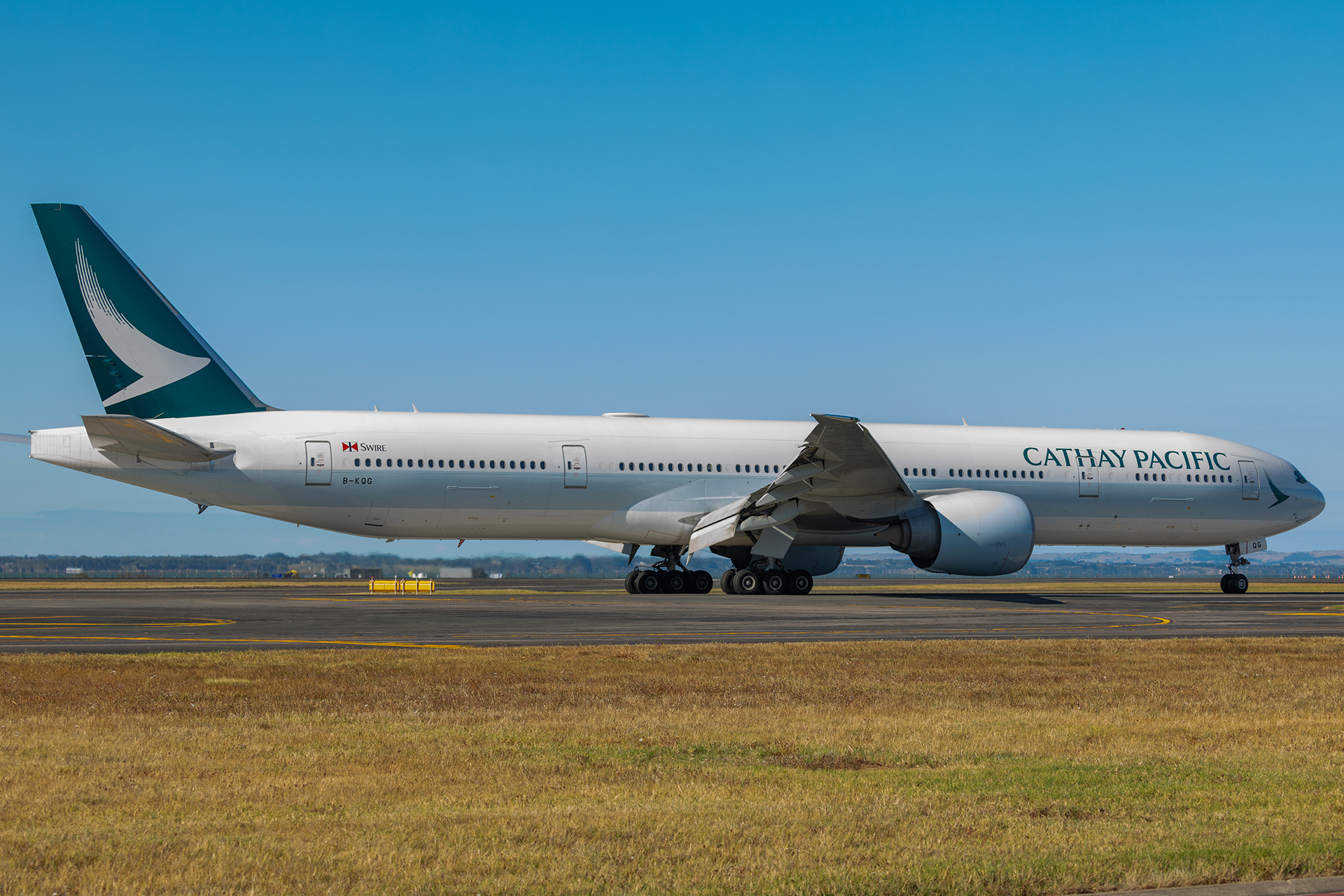 The white Air New Zealand Boeing 777-300ER which once flew for