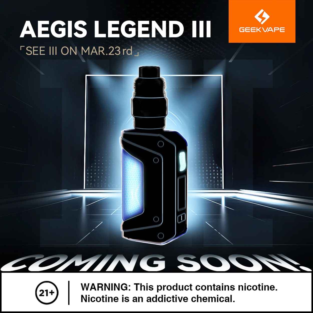 how to unlock geekvape aegis legend the Future of Vaping with III! 🚀 Get ready for an epic release on March 23rd. Experience smart lock technology, MEMORY mode, IP-68 rating, and more! Are you excited? Geek Bar Pulse Disposable Sour Blue Dust Color:Almighty Blue