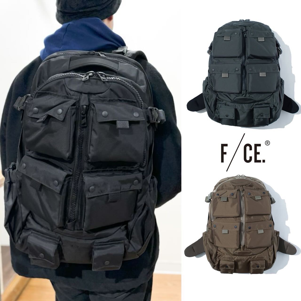 F/CE.® Grey Recycled Nylon 420 re/cor Travel Backpack – Universal 