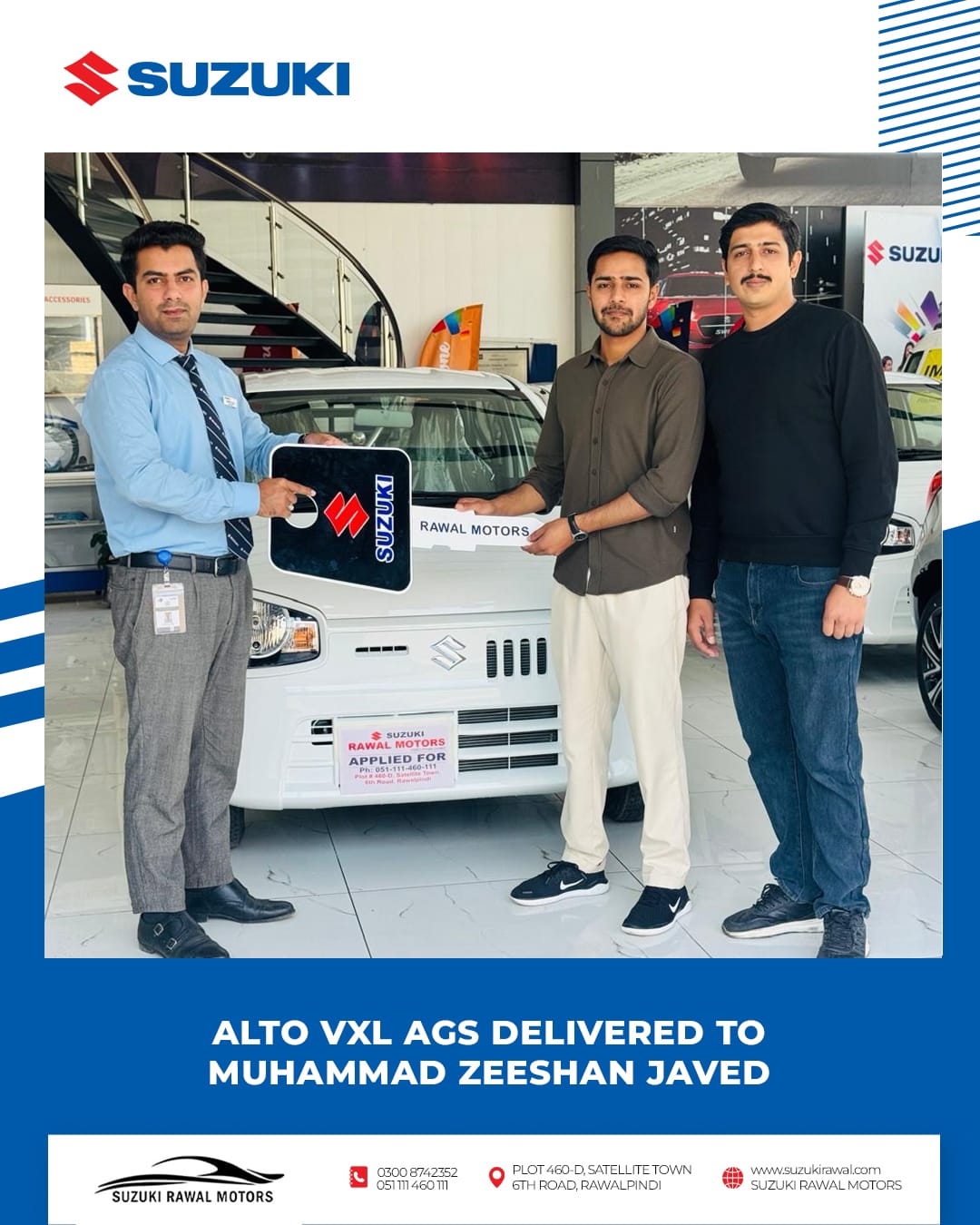 Congratulations to Muhammad Zeeshan... - Suzuki Rawal Motors | Facebook