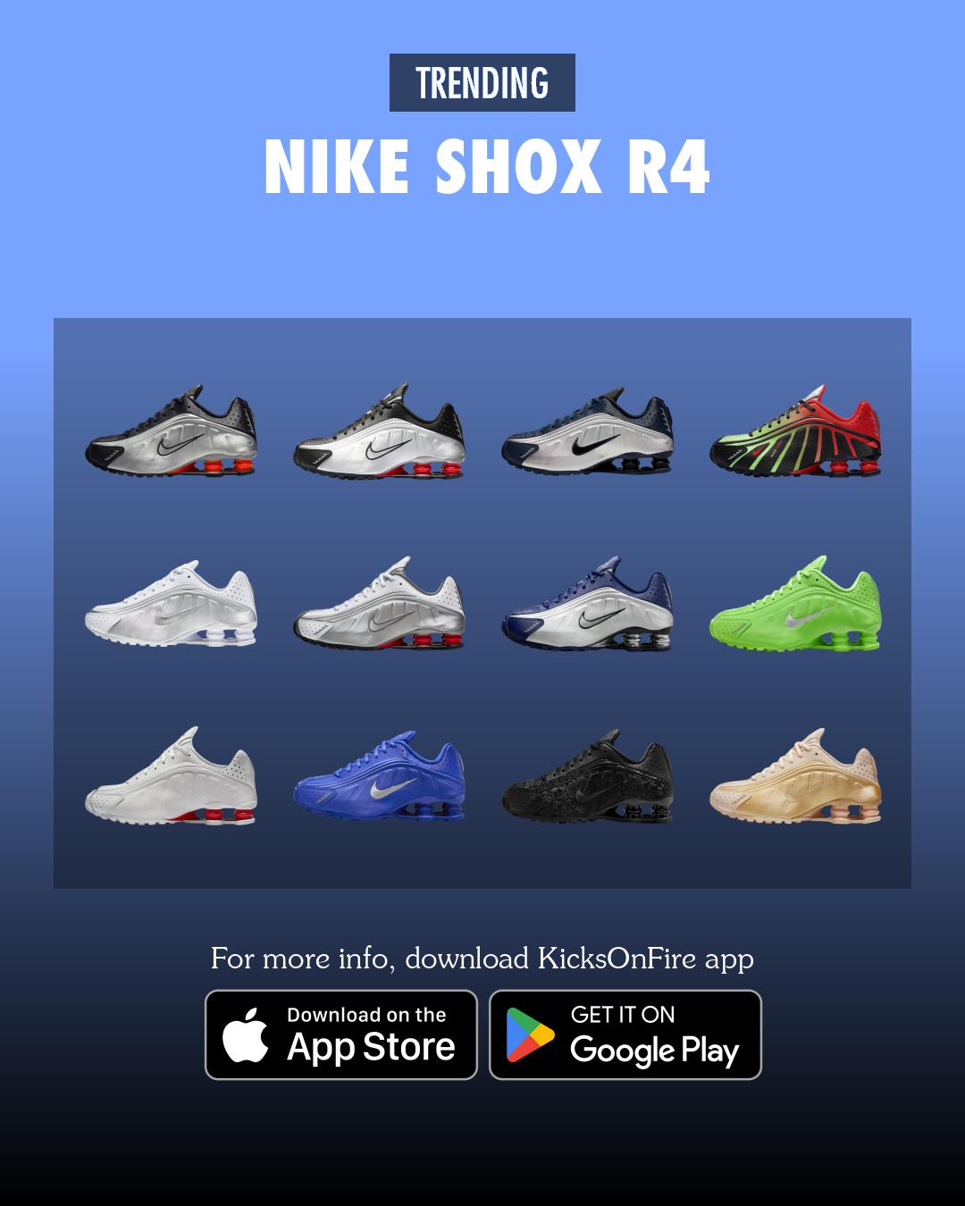 Kicksonfire - Nike Shox R4 USA 𝗖𝗼𝗹𝗼𝗿𝘄𝗮𝘆: Midnight Navy/University Red ...