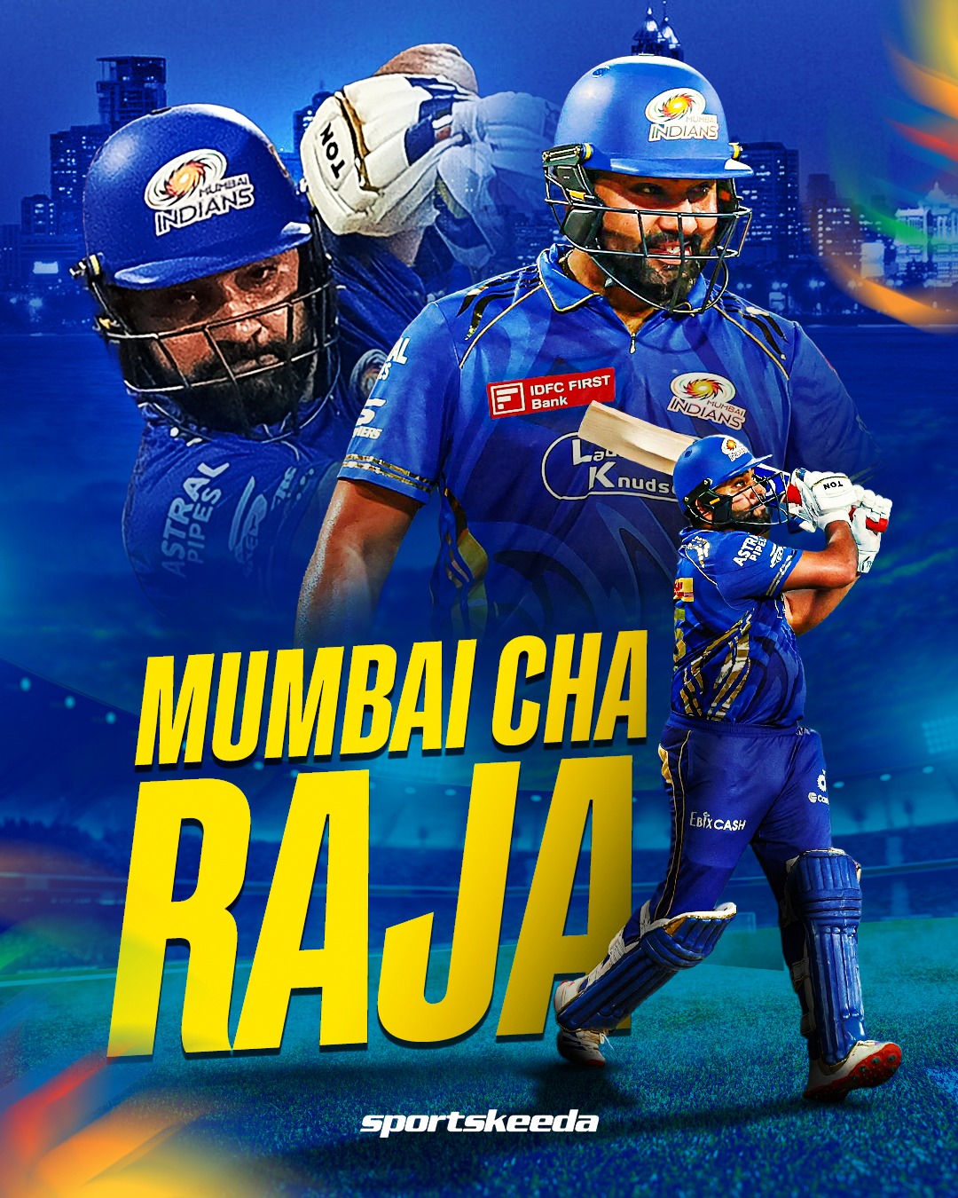 Sportskeeda - 𝑴𝒖𝒎𝒃𝒂𝒊 𝑪𝒉𝒂 𝑹𝒂𝒋𝒂 𝒇𝒐𝒓 𝒂 𝑹𝒆𝒂𝒔𝒐𝒏! 🔥🐐 Rohit Sharma adds ...
