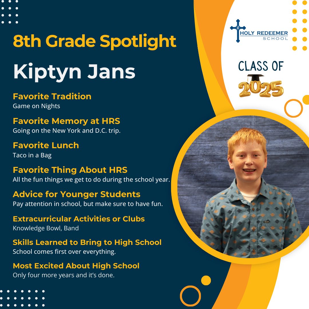 🎓 8th Grade... - Holy Redeemer Catholic School, Marshall MN | Facebook