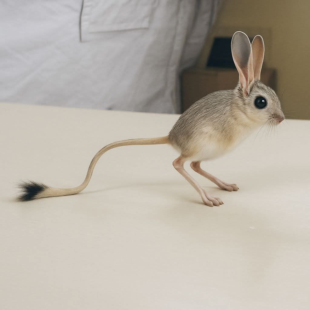 ヒメミユビトビネズミ （Lesser Egyptian jerboa）頭骨 ヒメミユビ