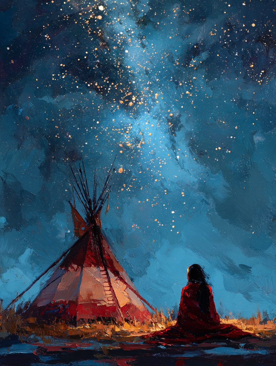 Native - 🌌 “Beneath the Sky of Our Ancestors” (Inspired by Lakota and ...