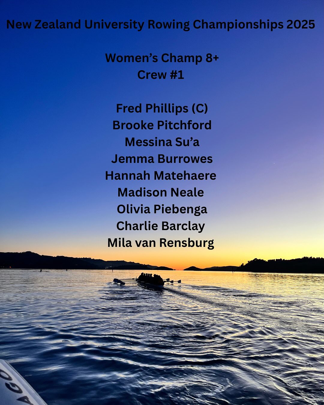 Otago University Rowing... - Otago University Rowing Club