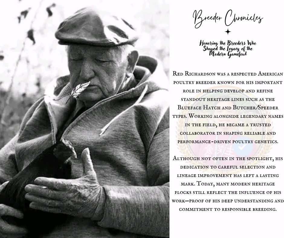 Gamefowl - 🔬 Red Richardson – A Quiet Force in Poultry Breeding ...