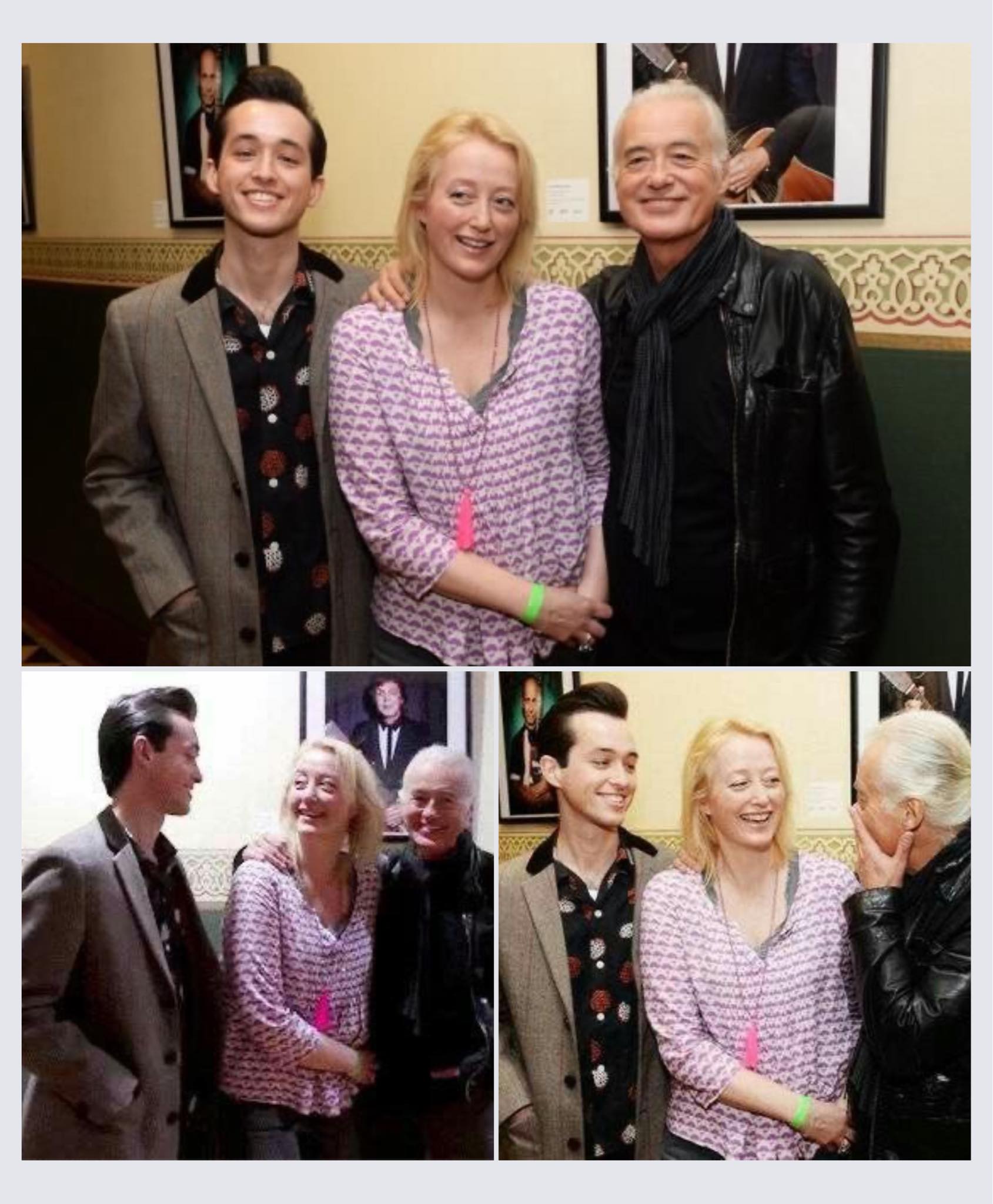 Jimmy with two of his children Scarlet and James Patrick Page III