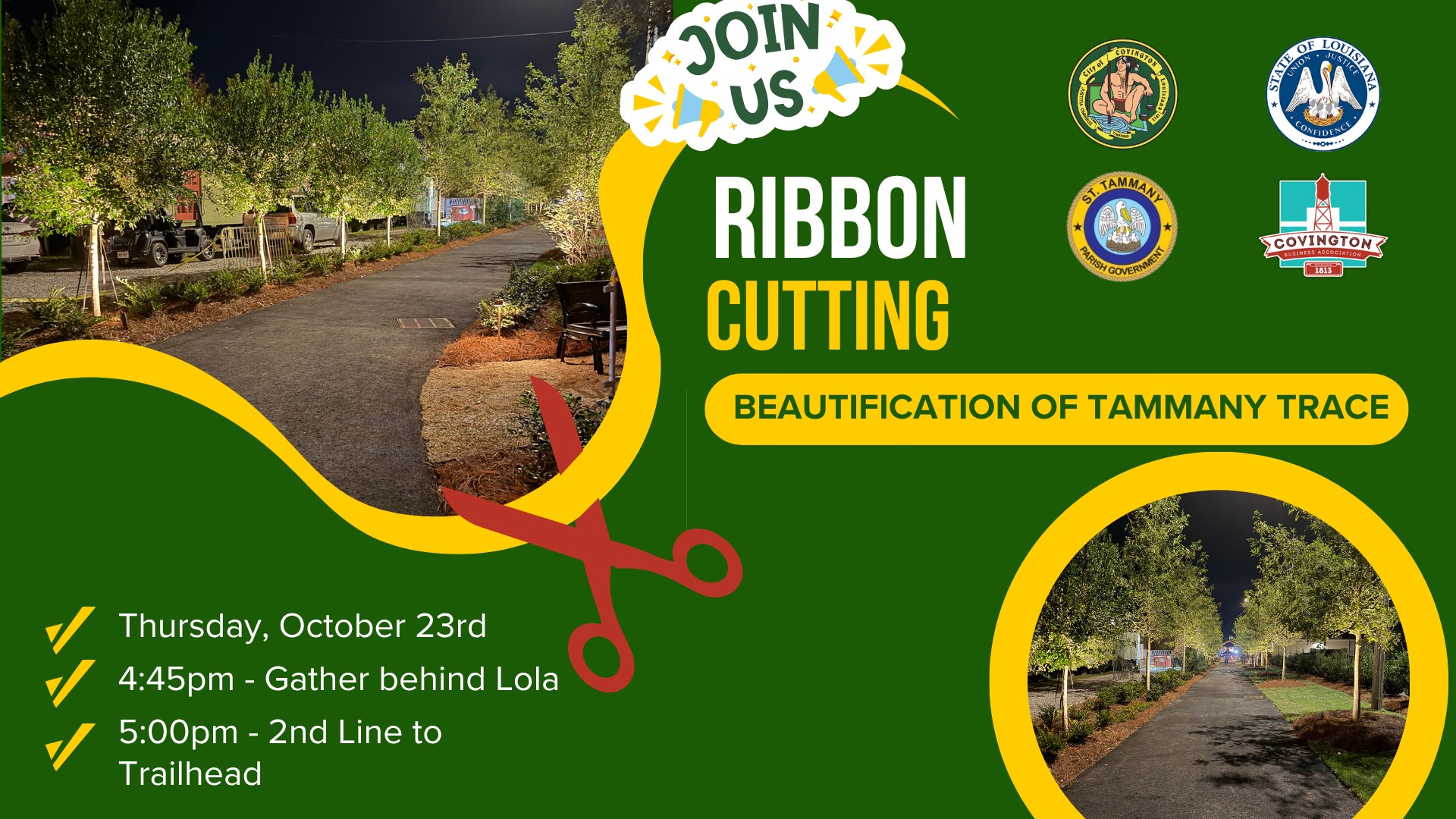 Ribbon Cutting: Beautification of Tammany Trace