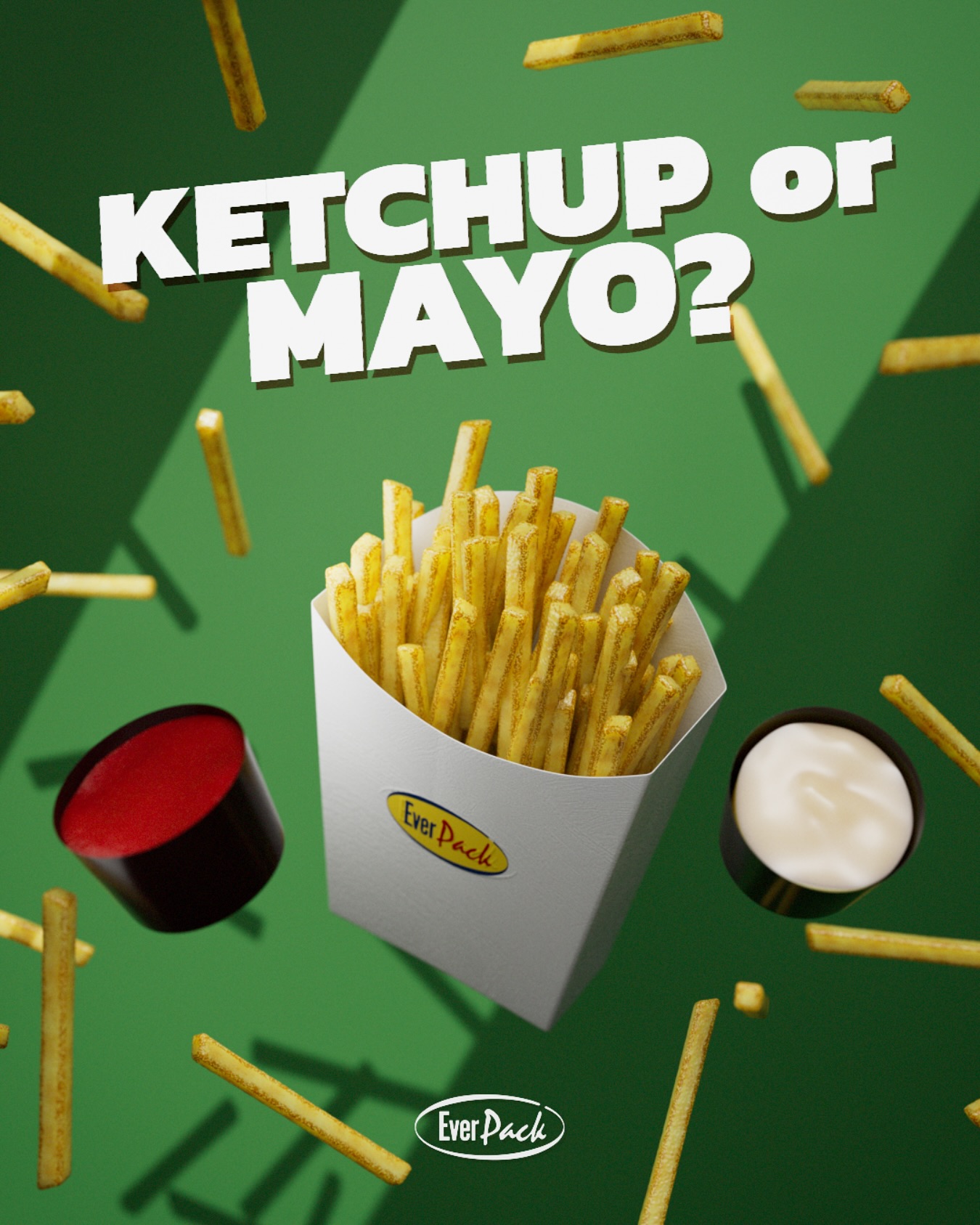 Everpack - Ketchup or Mayo?! Check our new French Fries Containers! For ...