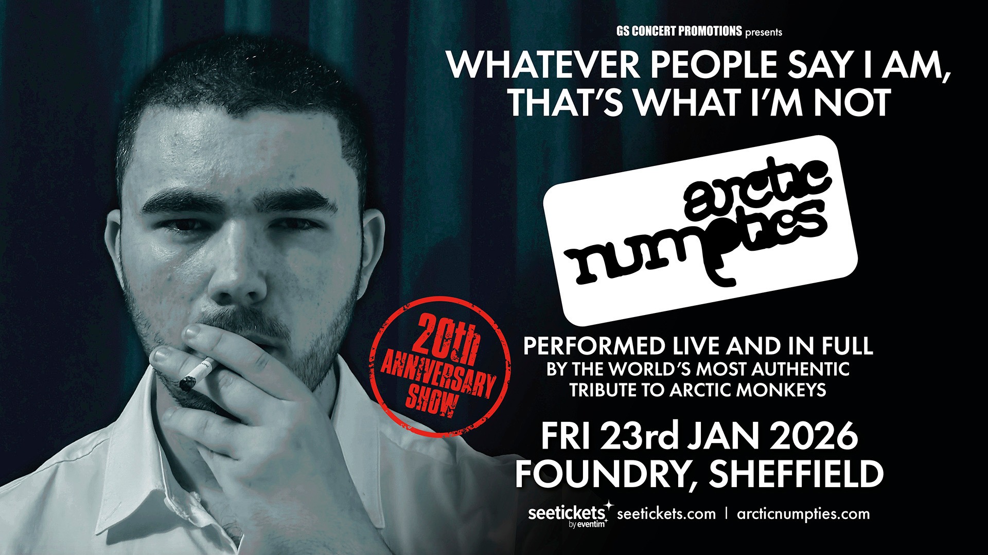 Arctic Numpties live in Sheffield - Debut album 20th Anniversary Show