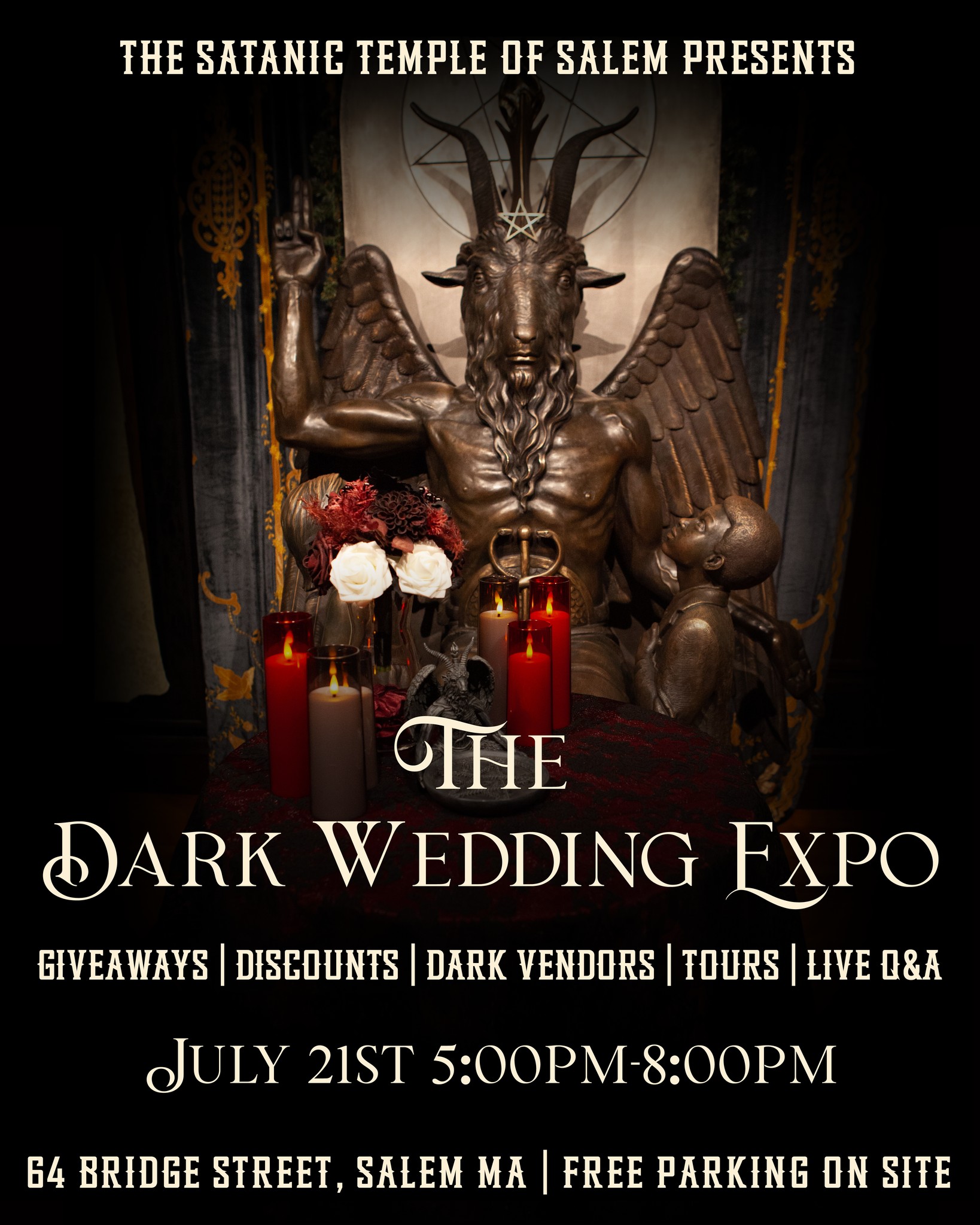 The Satanic Temple of Salem - 💣 Cevin Soling - LIVE! 💣 🔥 August 28, 7: ...
