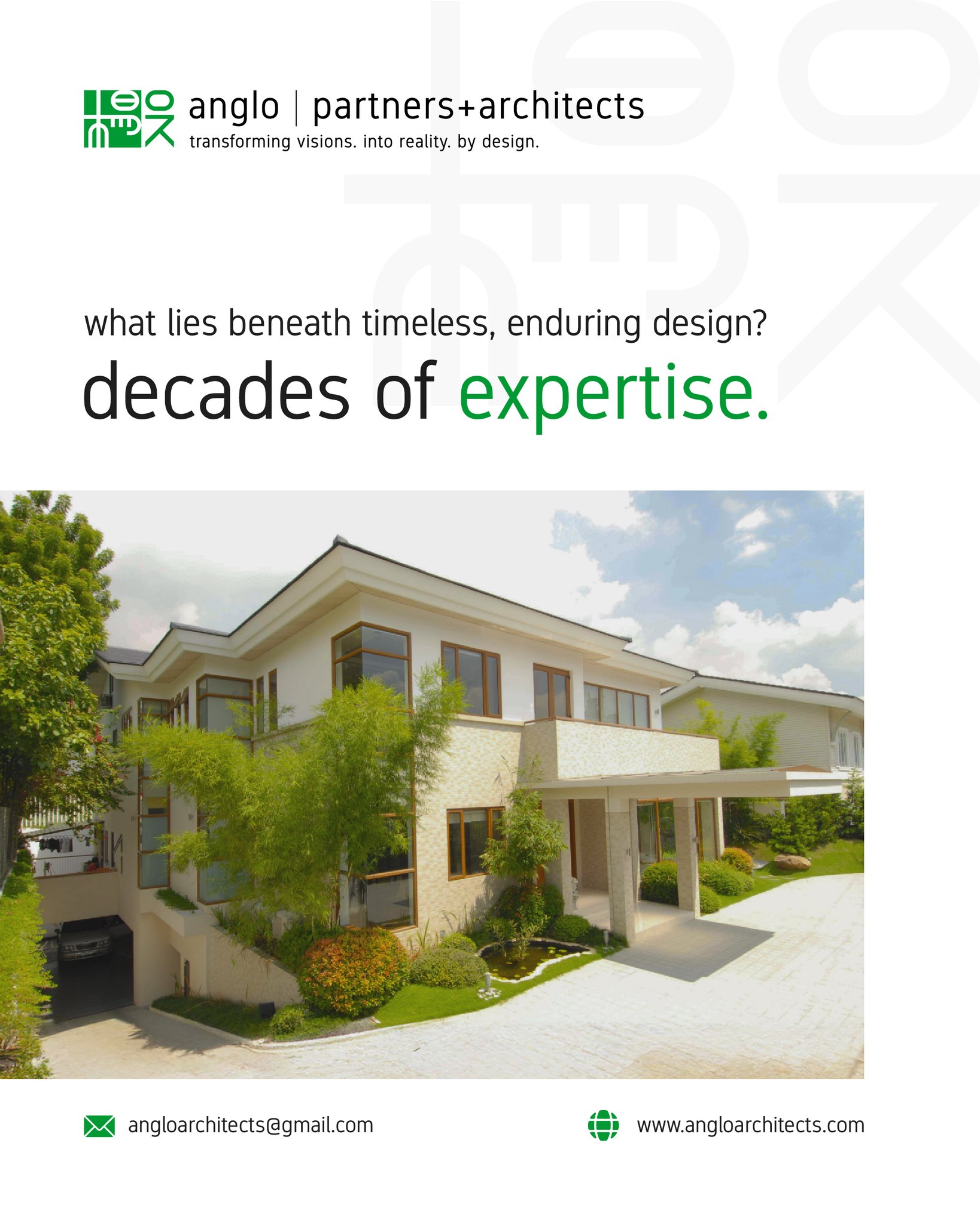 What lies beneath timeless,... - ANGLO Partners+Architects | Facebook