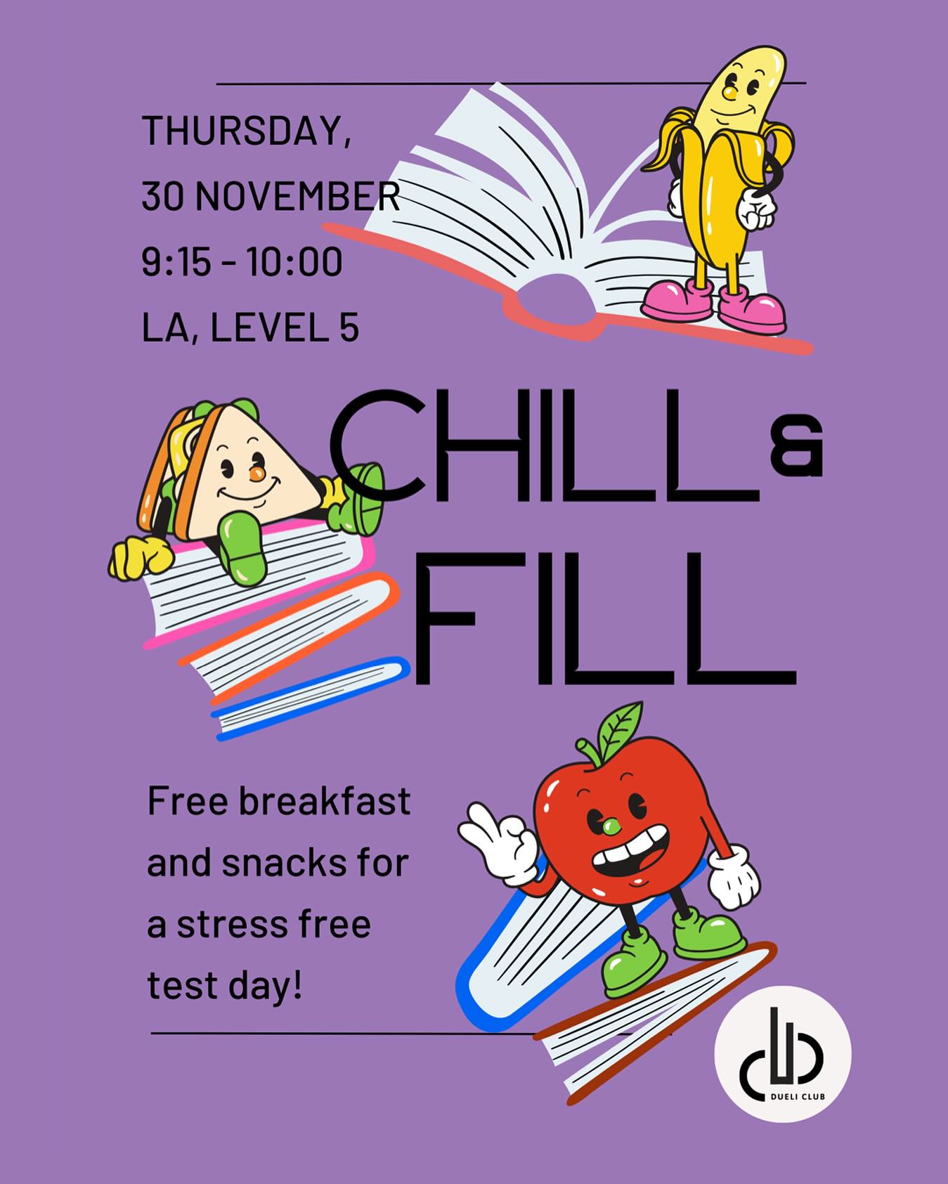 Deakin English - Join us for our Chill and Fill session on...