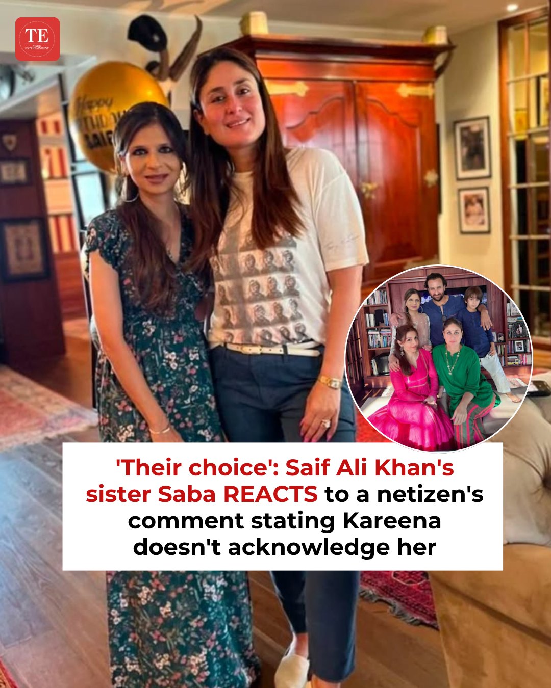 ETimes - Saba Ali Khan Pataudi took to Instagram to elegantly handle a ...