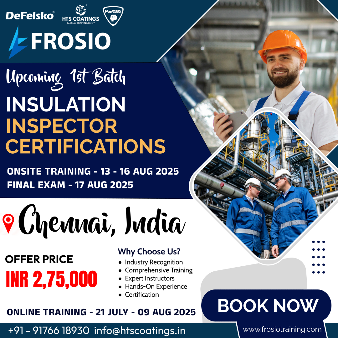 SSPC - 🎓 Exciting News: FROSIO Insulation Inspector Course is launching ...