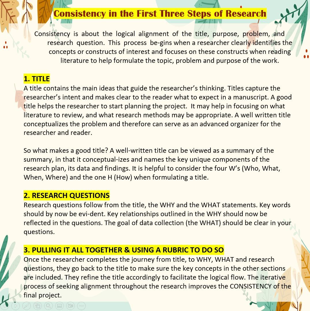 Proofreading - Building Consistency between Title, Problem Statement ...