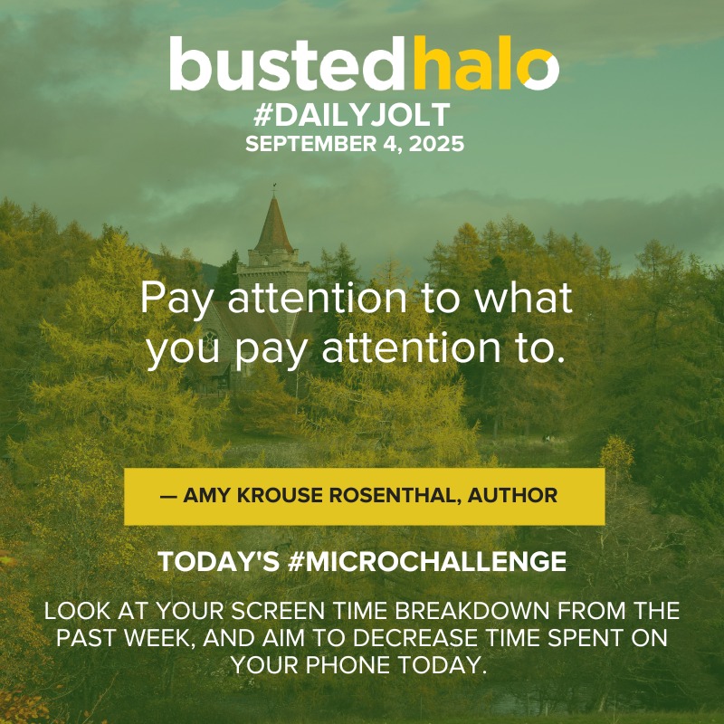 Busted Halo - Today's Daily Jolt comes from Amy Krouse... | Facebook