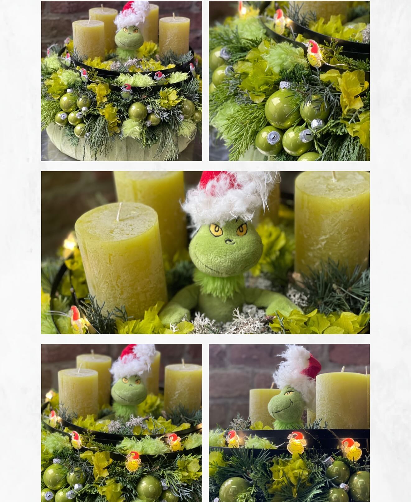 Grinchy Christmas. 💚 #grinch #grinchmas #florist #liebezumdetail #grinchy # adventskranz #advent #christmas #weihnachten #floristik