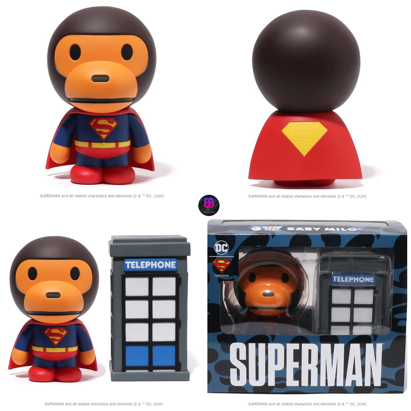 BAPE®‼️🦍 DC SUPERMAN x BABY MILO® VCD 📣📣📣For Pre-order Only