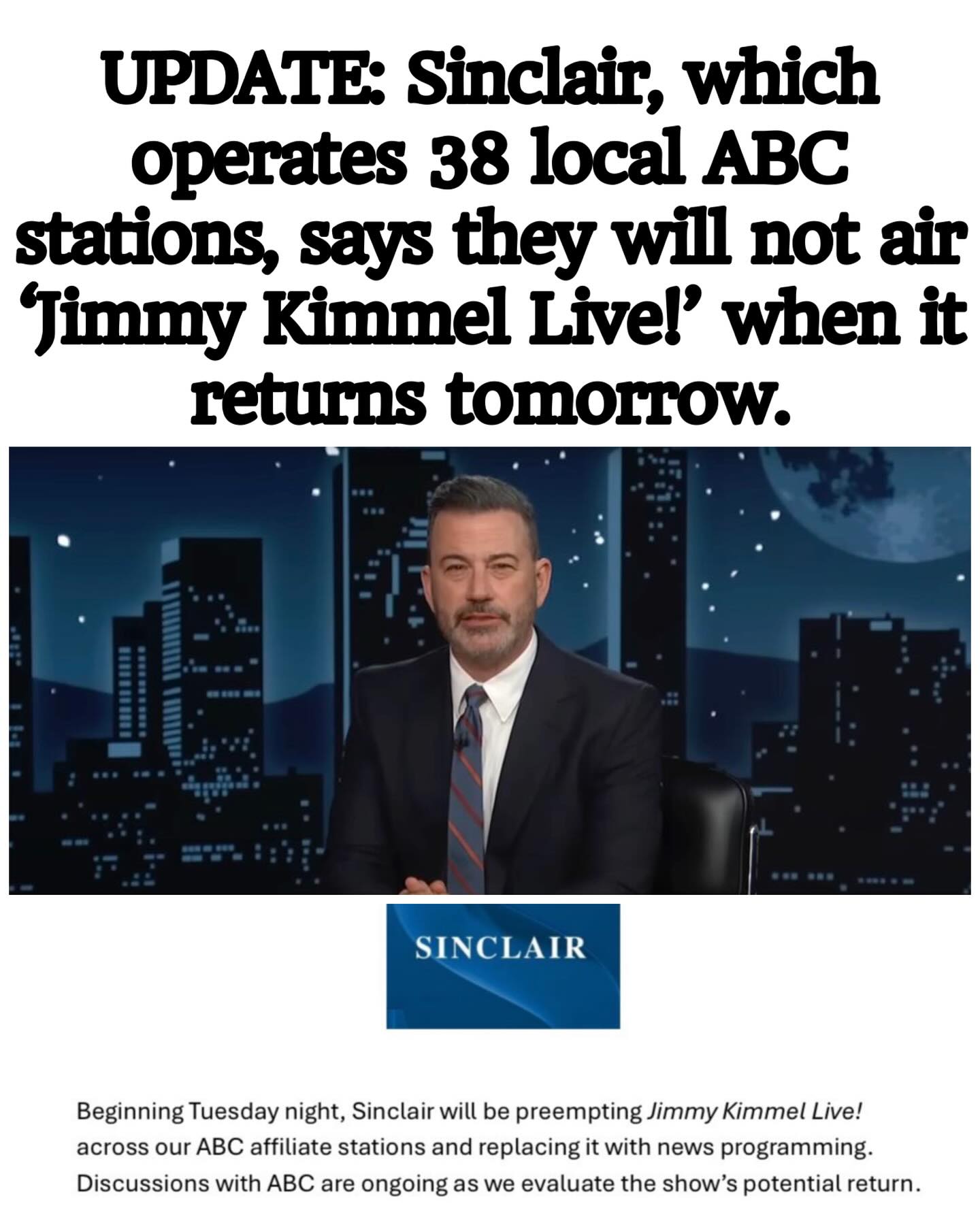 beingblackislit - Sinclair Broadcast Group is a major U.S.... | Facebook