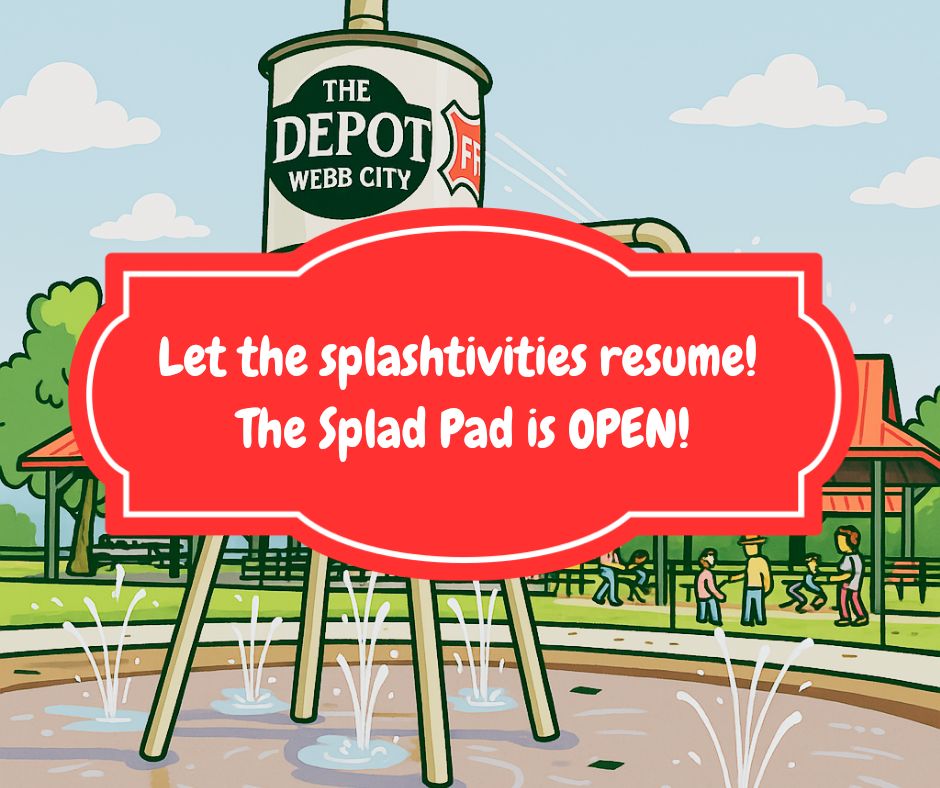 Webb - Guess who's back... back again... Splash Pad's back — tell a ...