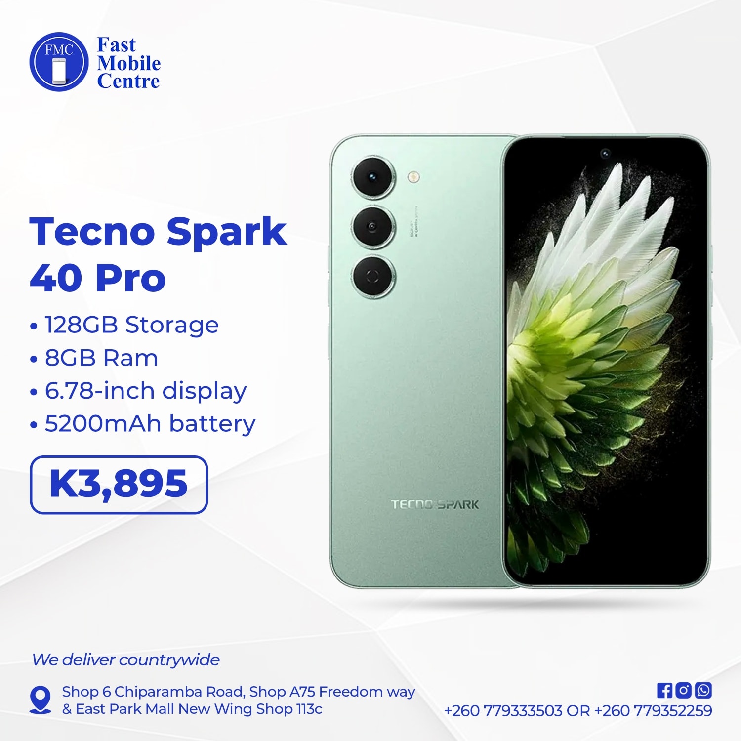 TECNO Spark 40 Pro Power meets performance at a great price. 128GB 