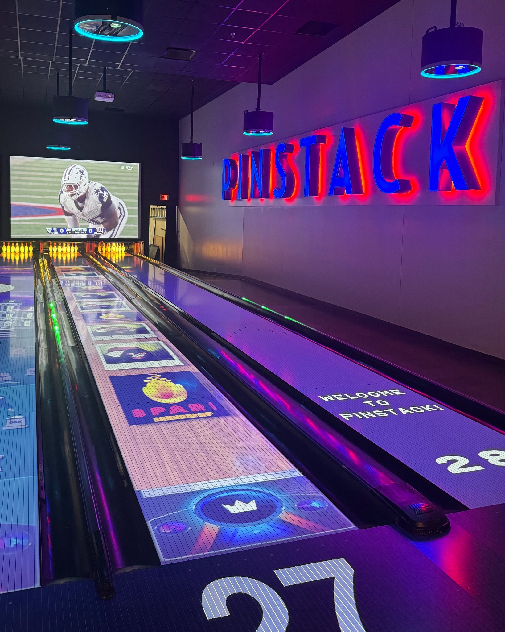 PINSTACK - Big screens. Big bites. Bigger vibes. 🏈 Pull up... | Facebook