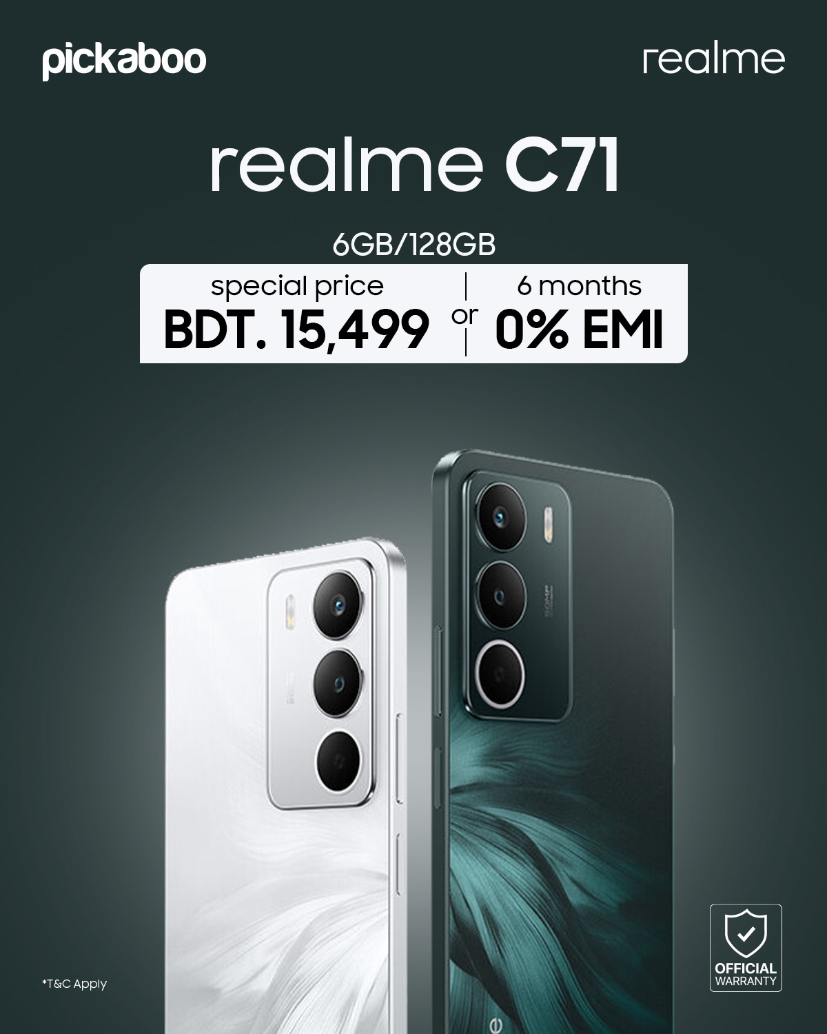 Accomplish more with the realme C71 (6GB/128GB)— Now available at 