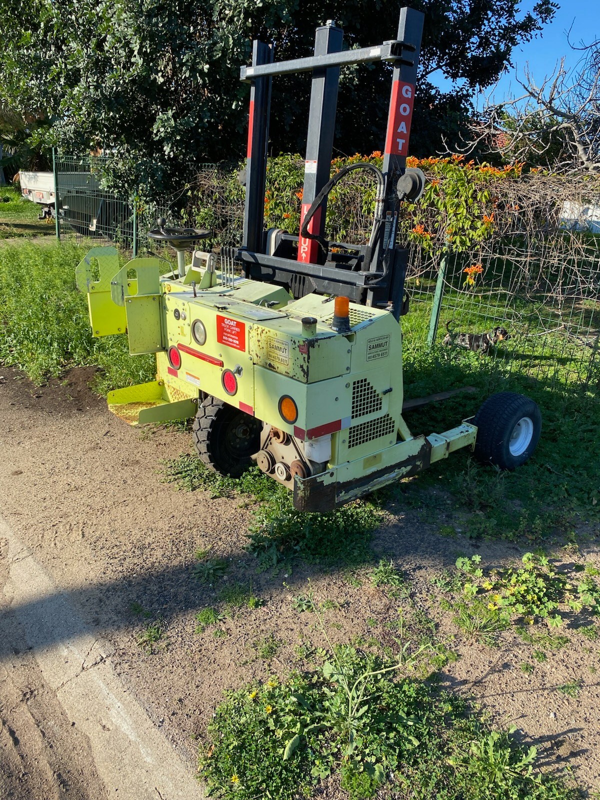 FOR SALE - Donkey Goat forklift and trailer Please direct enquiries to ...