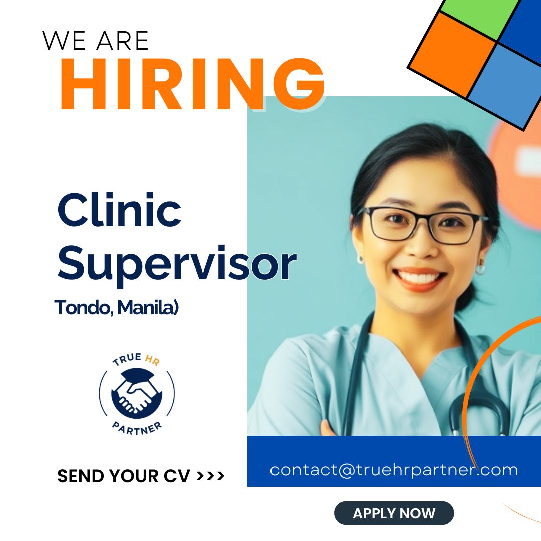 True - 📢 We’re Hiring: Clinic Supervisor! 🌟 Join our growing team for ...
