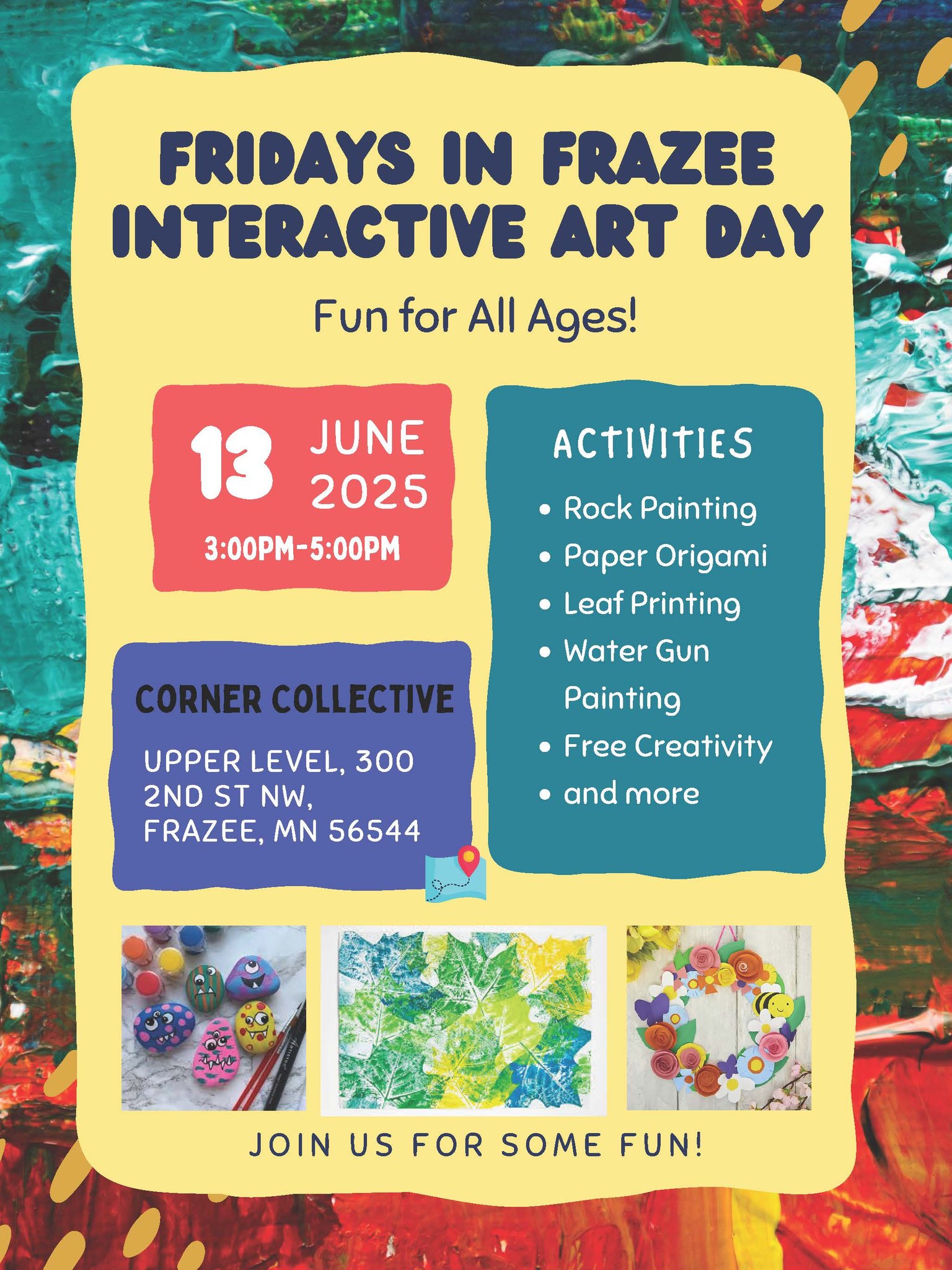 Frazee - 🎨 Fridays in Frazee – Interactive Art Day! 🎨 Join us & Caitlin ...
