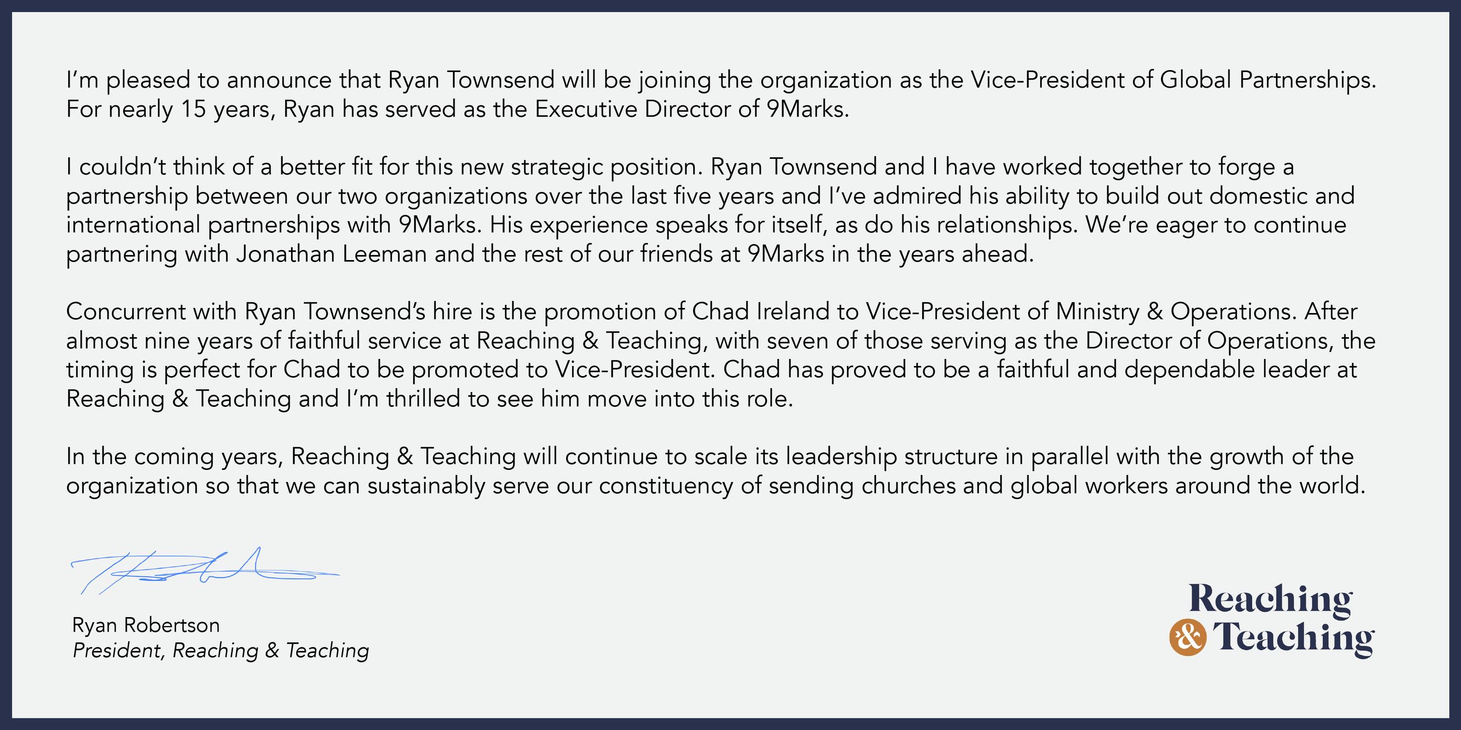 News:... - Reaching & Teaching International Ministries | Facebook