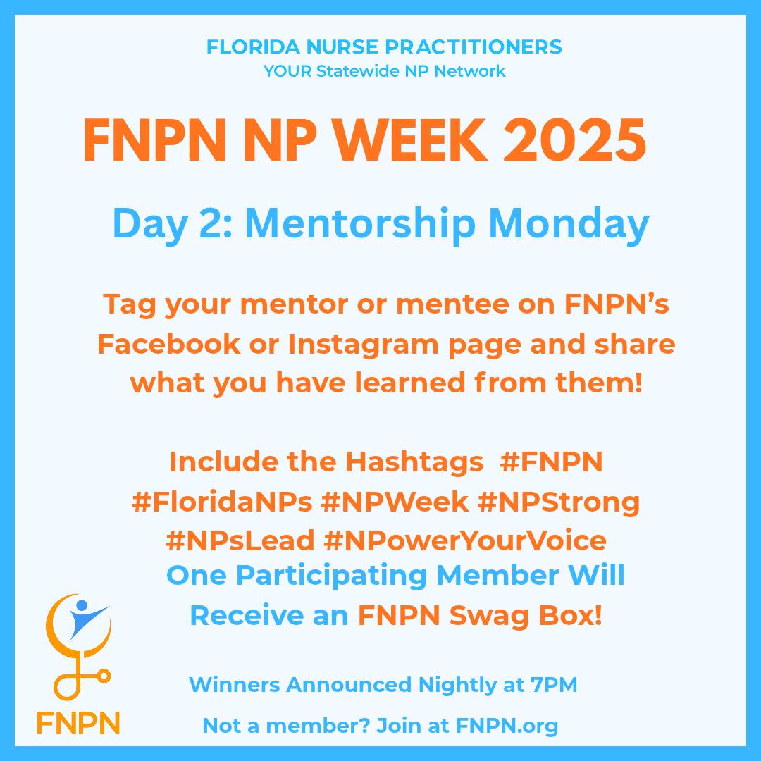 💙 Day 2: Mentorship... - Florida Nurse Practitioner Network | Facebook